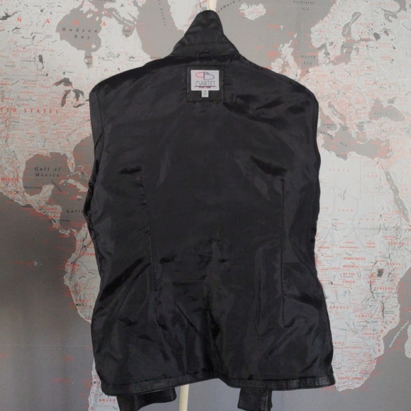 PB MARTIN GENUINE LEATHER JACKET WOMEN LARGE. - Picture 8 of 8